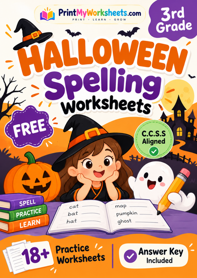 3rd Grade Halloween Spelling Worksheets