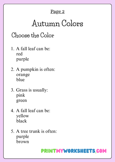 1st Grade Fall Vocabulary Worksheets | Free Downloadable PDF 3 1st Grade Fall Vocabulary Worksheets | Free Downloadable PDF - Image 3