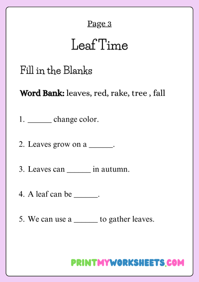 1st Grade Fall Vocabulary Worksheets | Free Downloadable PDF 4 1st Grade Fall Vocabulary Worksheets | Free Downloadable PDF - Image 4