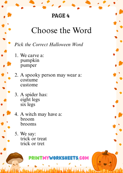 3rd Grade Halloween Spelling Worksheets | Free Downloadable PDF 5 3rd Grade Halloween Spelling Worksheets | Free Downloadable PDF - Image 5