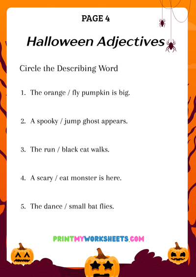 2nd Grade Halloween Parts of Speech Worksheets | Free Downloadable PDF 5 2nd Grade Halloween Parts of Speech Worksheets | Free Downloadable PDF - Image 5