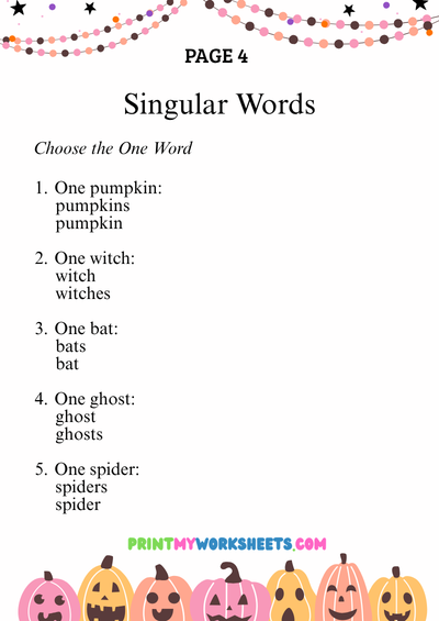 1st Grade Halloween Grammar Worksheets | Free Downloadable PDF 5 1st Grade Halloween Grammar Worksheets | Free Downloadable PDF - Image 5